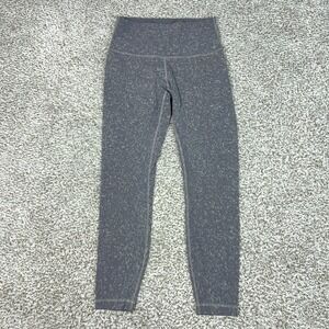 Lululemon Pants Womens 6 Gray Wunder Under High Rise Ankle Leggings Yoga Workout